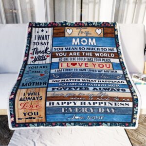 To My Mom Blanket From Daughter Son&hellip;