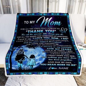 To My Mom Blanket From Daughter Thank&hellip;