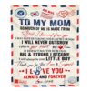 To My Mom Blanket From Son For All The Times That I Forgot To Thank You, Mother Day Blanket, Personalized Blanket For Mom