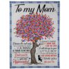 To My Mom Daughter Son Love You With Special Love Sunflower Elephant Mother’s Day Gift From Son Customize Blanket, Blankets For Mothers Day