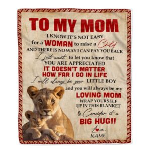 To My Mom Blanket From Son Lion&hellip;