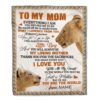To My Mom Blanket From Son Never Forget I Love You Heart Flower Mom, Mother Day Blanket, Personalized Blanket For Mom