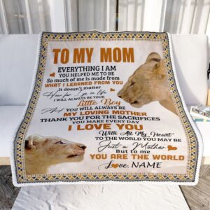 To My Mom Blanket From Son Lion&hellip;
