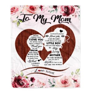 To My Mom Blanket From Son Never&hellip;