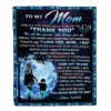 To My Mom Blanket From Son Thank You For The Sacrifices Horse, Mother Day Blanket, Personalized Blanket For Mom To My Mom Blanket From Son Thank You For The Sacrifices Horse, Mother Day Blanket, Personalized Blanket For Mom