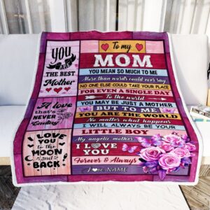 To My Mom Blanket From Son Wood&hellip;