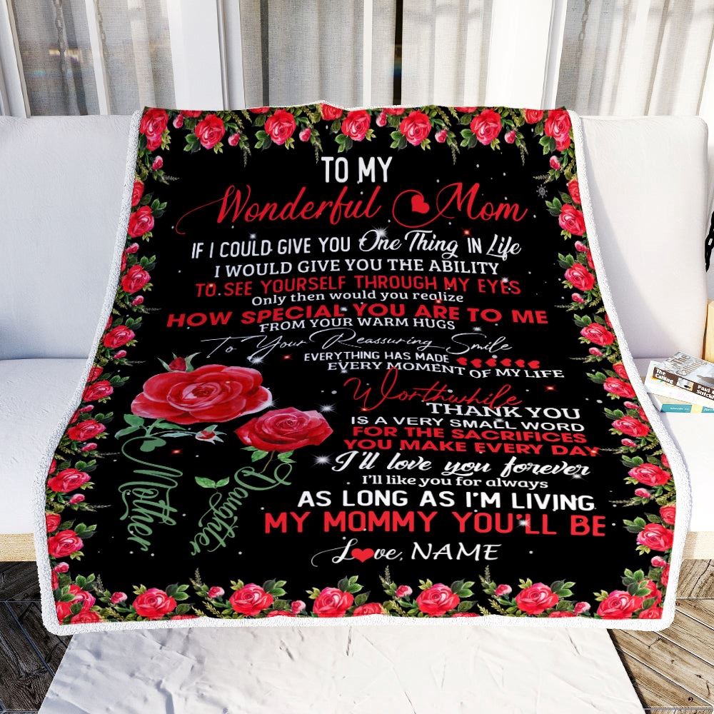 To My Mom Blanket from Daughter If I Could Give You One Thing in Life Mom, Mother Day Blanket, Personalized Blanket For Mom To My Mom Blanket from Daughter If I Could Give You One Thing in Life Mom, Mother Day Blanket, Personalized Blanket For Mom