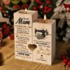 To My Mom, Everything I Am You Helped Me To Be So Much Of Me Is Made From What I Learned From You Heart Candle Holders, Mothers Day Candle