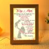 To My Mom Butterfly Mother’s Day Frame Lamp, Picture Frame Light, Frame Lamp, Mother’s Day Gifts