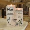 To My Mom, I Am Always With You, Wooden Candlestick, Mothers Day Candle