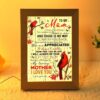 To My Mom I Lerned From You Portrait Frame Lamp, Picture Frame Light, Frame Lamp, Mother’s Day Gifts