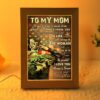 To My Mom I Lerned From You Portrait Frame Lamp, Picture Frame Light, Frame Lamp, Mother’s Day Gifts