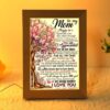 To My Mom Love From Son Mother’s Day Frame Lamp, Picture Frame Light, Frame Lamp, Mother’s Day Gifts