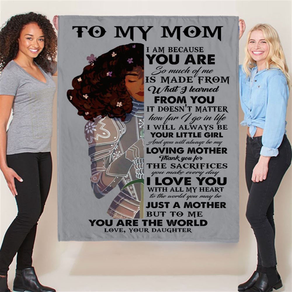 To My Mom Warrior Gift Ideas From Daughter Mothers Day Blanket, Blankets For Mothers Day