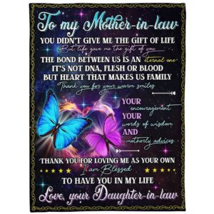 To My Mother-In-Law Blanket Butterflies Life Gave&hellip;