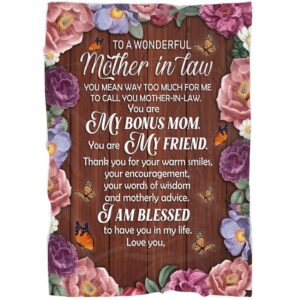 To My Mother-In-Law Blanket Flower Butterflies You&hellip;