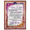 To My Mother-In-Law Blanket Flower You Gave Me The Man Of My Dreams Blanket, Blankets For Mothers Day