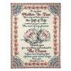 To My Mother-In-Law Blanket Flower You Have Given Me A Gracious Man Blanket, Blankets For Mothers Day