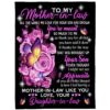 To My Mother-In-Law Blanket Rose Flower Heart That Makes Us Family Blanket, Blankets For Mothers Day To My Mother-In-Law Blanket Rose Flower Heart That Makes Us Family Blanket, Blankets For Mothers Day