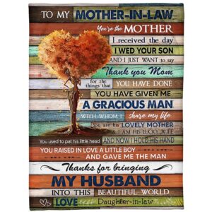 To My Mother-In-Law Blanket Vintage Heart Tree&hellip;