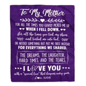 To My Mother Blanket From Daughter Son&hellip;