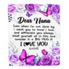 To My Nana Blanket From Granddaughter Grandson I Hope Every Time Bear, Mother Day Blanket, Personalized Blanket For Mom To My Nana Blanket From Granddaughter Grandson I Hope Every Time Bear, Mother Day Blanket, Personalized Blanket For Mom
