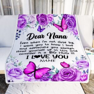 To My Nana Blanket From Granddaughter Grandson&hellip;
