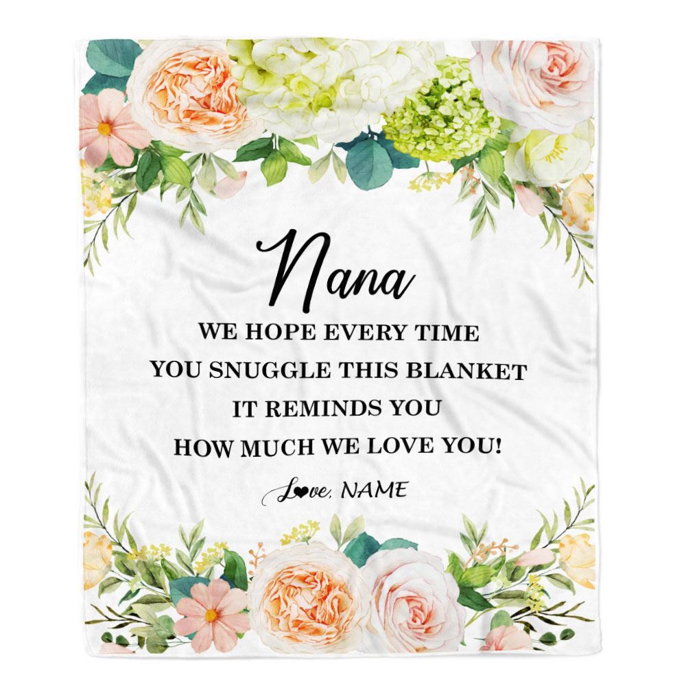 To My Nana Blanket From Grandkids How Much We Love You, Mother Day Blanket, Personalized Blanket For Mom To My Nana Blanket From Grandkids How Much We Love You, Mother Day Blanket, Personalized Blanket For Mom