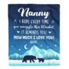 To My Nanny Blanket From Kids How Much We Love You, Mother Day Blanket, Personalized Blanket For Mom To My Nanny Blanket From Kids How Much We Love You, Mother Day Blanket, Personalized Blanket For Mom