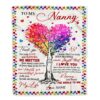 To My Nanny Blanket From Kids I Want To Say I Love You, Mother Day Blanket, Personalized Blanket For Mom To My Nanny Blanket From Kids I Want To Say I Love You, Mother Day Blanket, Personalized Blanket For Mom