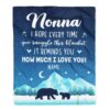 To My Nonna Blanket From Granddaughter Grandson Butterfly Love And Appreciate, Mother Day Blanket, Personalized Blanket For Mom To My Nonna Blanket From Granddaughter Grandson Butterfly Love And Appreciate, Mother Day Blanket, Personalized Blanket For Mom