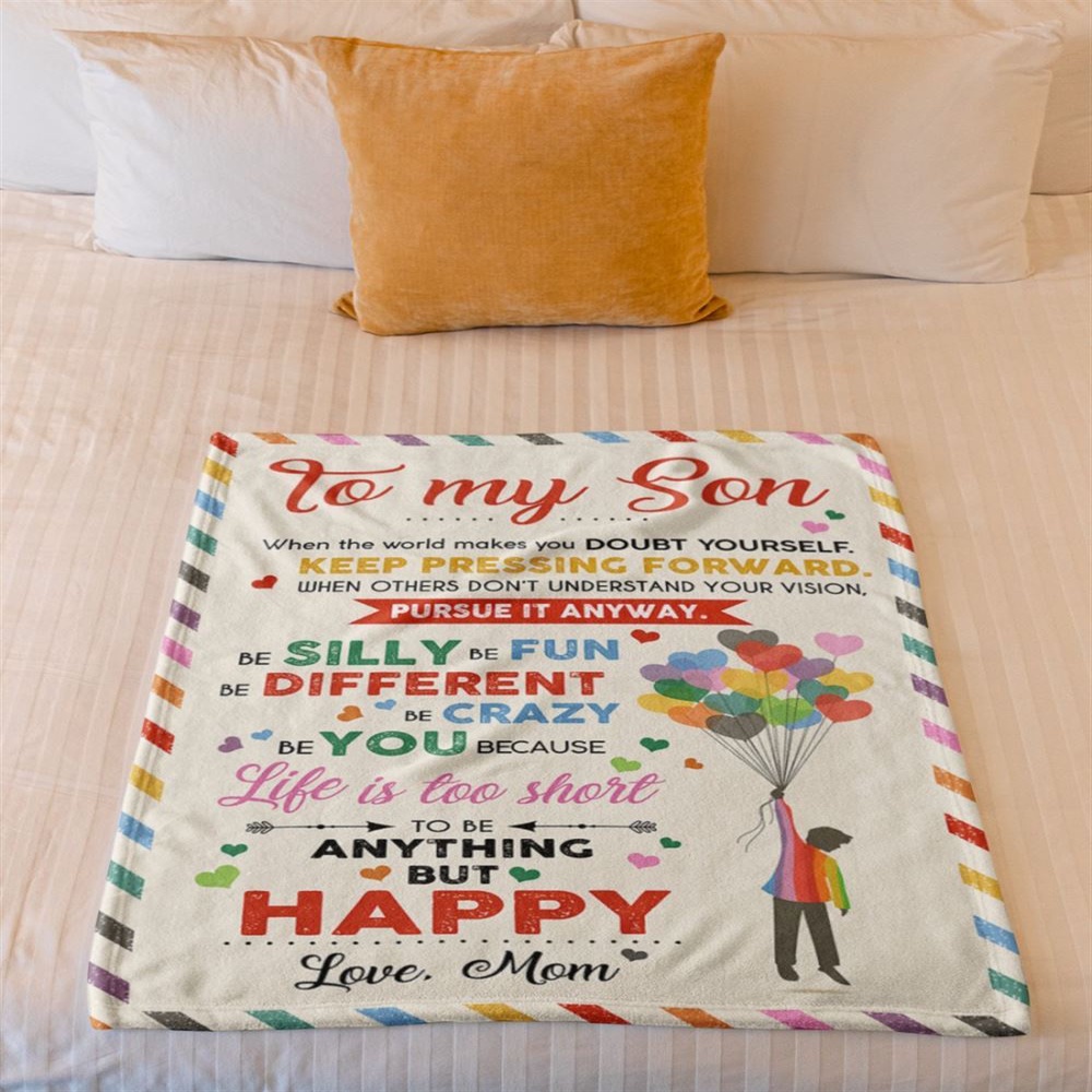 To My Son Blanket From Father Mother Keep Pressing Forward Heart Balloons Blanket, Blankets For Mothers Day To My Son Blanket From Father Mother Keep Pressing Forward Heart Balloons Blanket, Blankets For Mothers Day