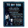 To My Son Elephant Blanket From Mom Dad Mother Every Day Laugh Love Live, Mother Day Blanket, Personalized Blanket For Mom