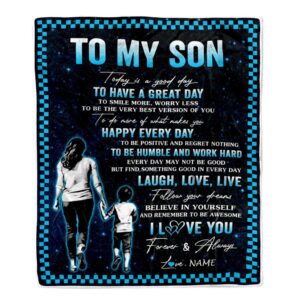 To My Son Blanket From Mom Dad&hellip;