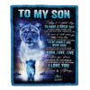 To My Son Lion Blanket From Mom Mother Today Is A Good Day, Mother Day Blanket, Personalized Blanket For Mom To My Son Lion Blanket From Mom Mother Today Is A Good Day, Mother Day Blanket, Personalized Blanket For Mom