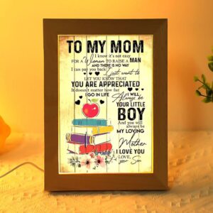 To My Teacher Mom Floral Frame Lamp&hellip;