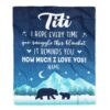 To My Titi Blanket From Niece Nephew Butterfly Love And Appreciate, Mother Day Blanket, Personalized Blanket For Mom To My Titi Blanket From Niece Nephew Butterfly Love And Appreciate, Mother Day Blanket, Personalized Blanket For Mom