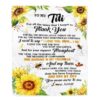 To My Titi Blanket From Niece Nephew Thank You Grateful Love, Mother Day Blanket, Personalized Blanket For Mom