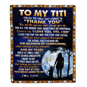 To My Titi Blanket From Niece Nephew&hellip;