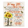 To My Titi Blanket From Niece Thank You Day By Day, Mother Day Blanket, Personalized Blanket For Mom To My Titi Blanket From Niece Thank You Day By Day, Mother Day Blanket, Personalized Blanket For Mom