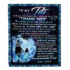 To My Titi Blanket From Niece Thank You For Love Butterfly, Mother Day Blanket, Personalized Blanket For Mom