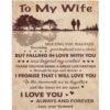 To My Wife Day Met You I Found Missing Piece All My Last Be With You Fleece Blanket, Blankets For Mothers Day