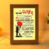 To My Wife Frame Lamps, Picture Frame Light, Frame Lamp, Mother’s Day Gifts