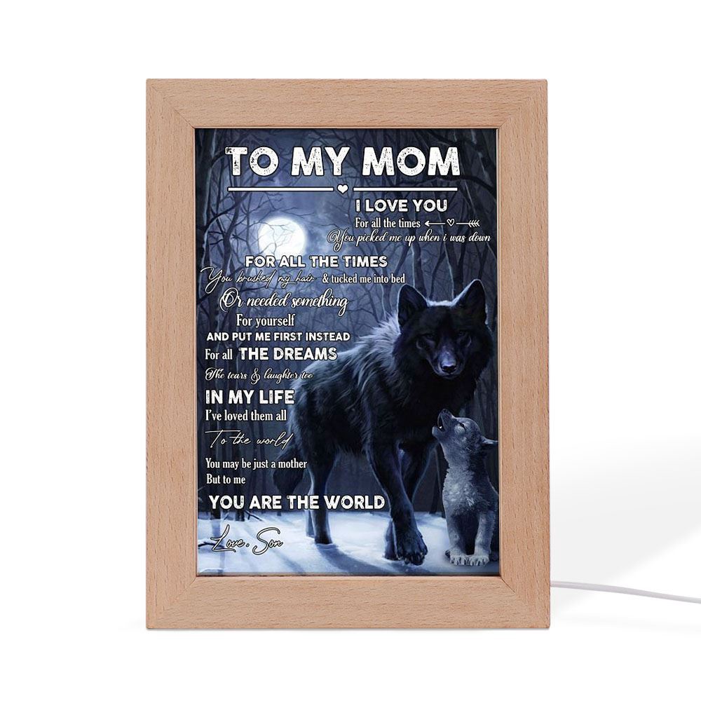 To The World You Maybe Just A Mother Frame Lamp, Picture Frame Light, Frame Lamp, Mother’s Day Gifts