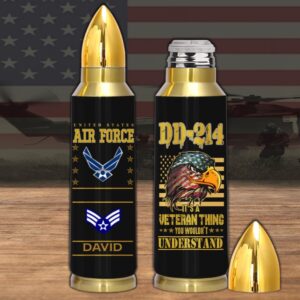 US Air Force Veteran Custom Bullet Tumbler&hellip;