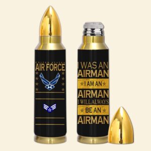 US Air Force Veteran Custom Bullet Tumbler&hellip;