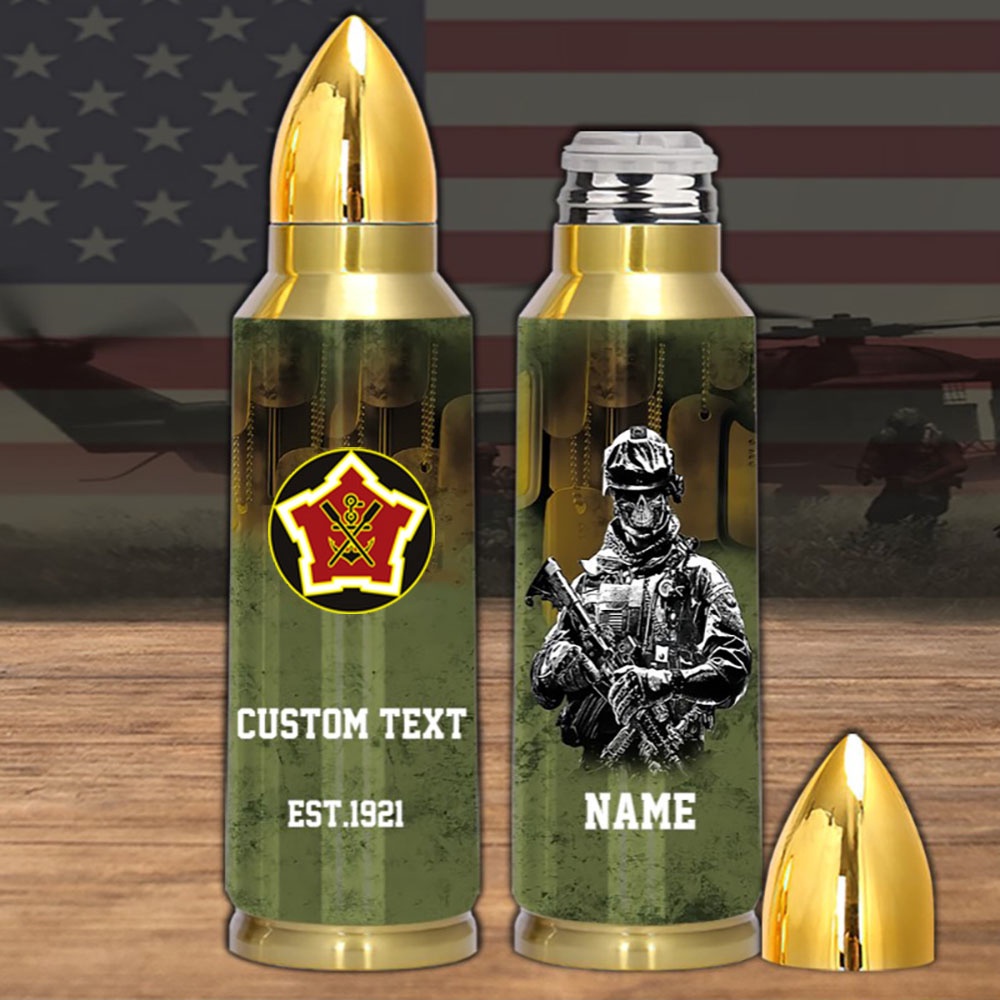 Veteran Army Bullet Tumbler Armored Division 2nd Brigade Engineer, Army Tumbler, Bullet Tumbler, Military Tumbler, Personalized Tumbler