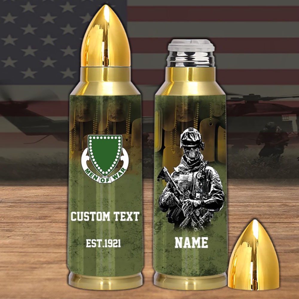 Veteran Army Bullet Tumbler Armored Division 33rd Armored Regiment, Army Tumbler, Bullet Tumbler, Military Tumbler, Personalized Tumbler