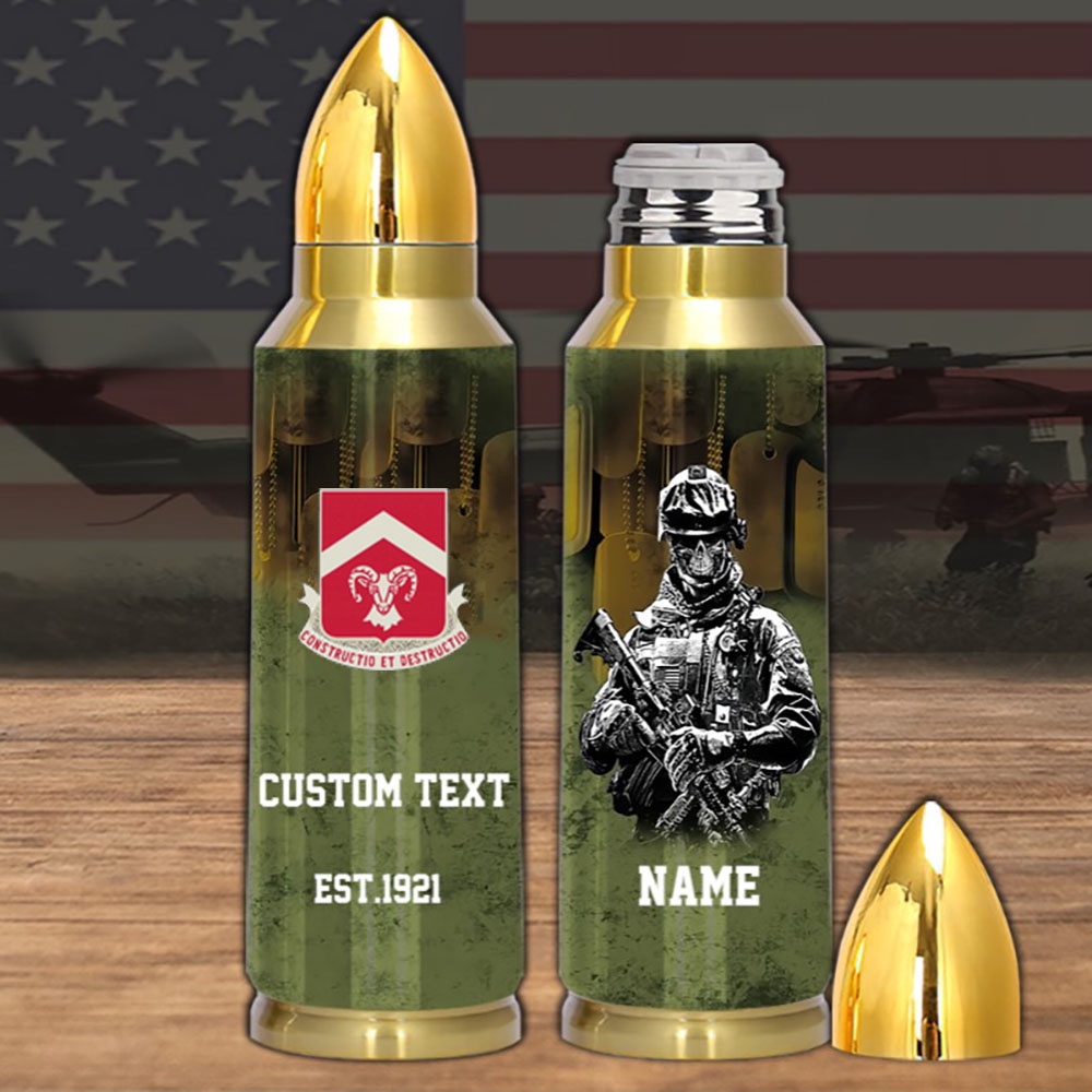 Veteran Army Bullet Tumbler Armored Division 40th Brigade Engineer, Army Tumbler, Bullet Tumbler, Military Tumbler, Personalized Tumbler