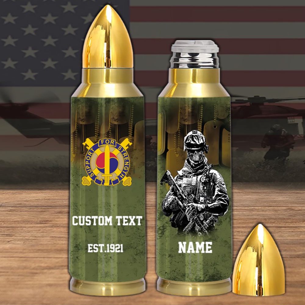 Veteran Army Bullet Tumbler Armored Division 42nd Combat Sustainment, Army Tumbler, Bullet Tumbler, Military Tumbler, Personalized Tumbler